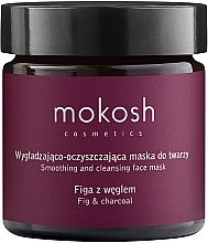 Smoothing & Cleansing Face Mask "Fig & Charcoal" - Mokosh Cosmetics Smoothing & Cleansing Face Mask Fig With Charcoal — photo N1