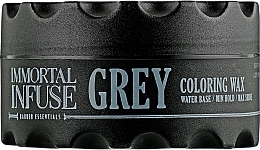 Grey Hair Wax - Immortal Infuse Grey Coloring Wax — photo N2