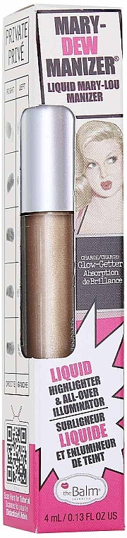 Liquid Highlighter, 4 ml - TheBalm Mary-Dew Manizer Liquid Highlighter — photo N2