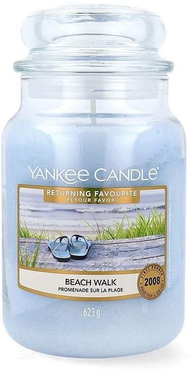 Scented Candle "Beach Walk" in Jar - Yankee Candle Beach Walk Scented Candle Large Jar — photo N1