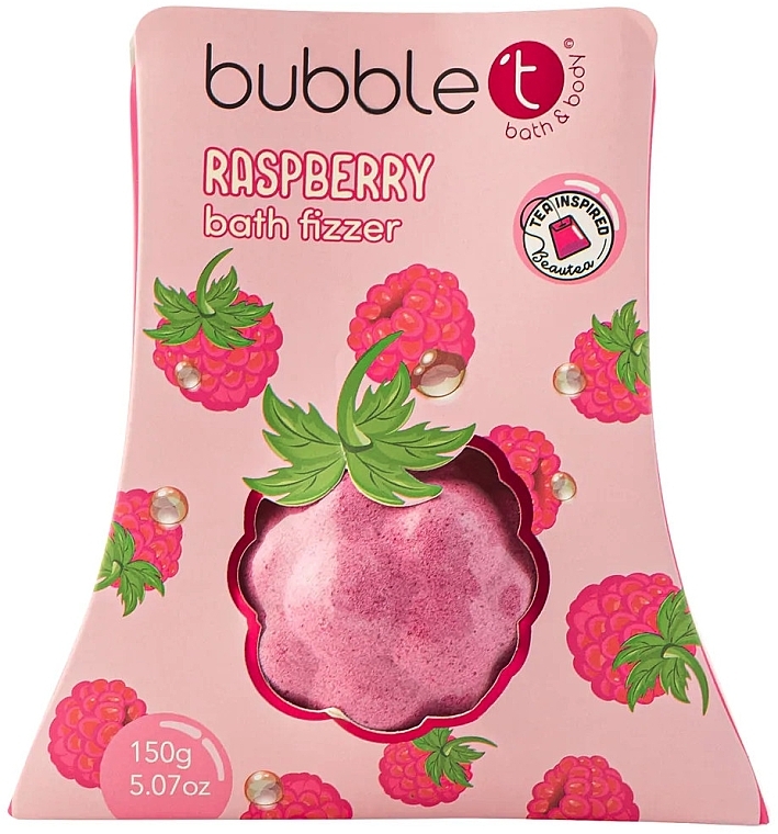 Raspberry Bath Bomb - Bubble T Bath Fizzer Raspberry — photo N2