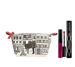 Fragrances, Perfumes, Cosmetics Collistar Kit Mascara Impeccabile (mascara/14ml + lip/gloss/7ml + makeup/bag) - Set