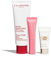 Set - Clarins Radiance Collection (f/balm/50ml + l/gloss/5ml + primer/10ml + pouch) — photo N4