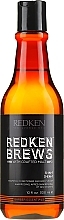 Shampoo, Conditioner and Body Wash 3in1 - Redken Brews 3-in-1 Shampoo, Conditioner & Body Wash — photo N1