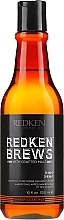 Fragrances, Perfumes, Cosmetics Shampoo, Conditioner and Body Wash 3in1 - Redken Brews 3-in-1 Shampoo, Conditioner & Body Wash