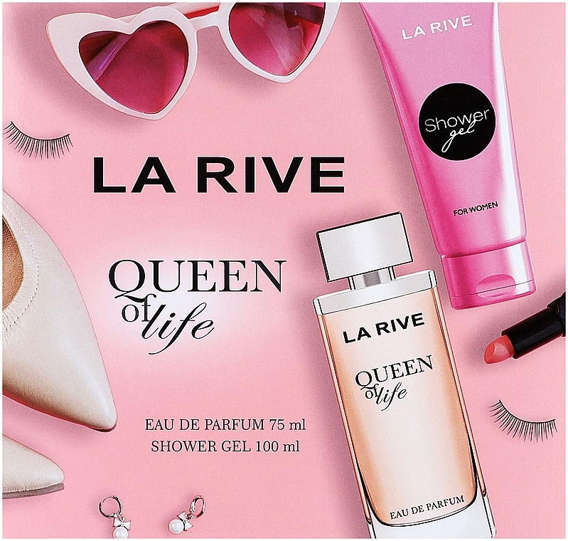 La Rive Queen Of Life - Set (edp/75ml+sh/gel/100ml) — photo N1