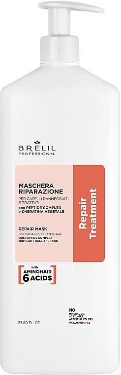 Repairing Hair Mask - Brelil Repair Treatment Repair Mask — photo N3