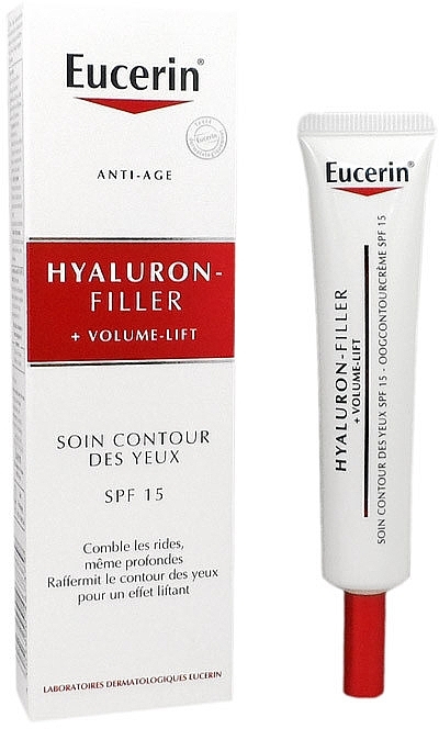 Eye Cream - Eucerin Hyaluron-Filler + Volume-Lift Eye Contour Cream SPF15 — photo N2