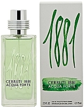 Fragrances, Perfumes, Cosmetics CERRUTI 1881 Acqua Forte - Eau de Toilette (tester without cap)