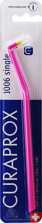 Single-Tufted Toothbrush "Single CS 1006", pink-yellow - Curaprox — photo N4