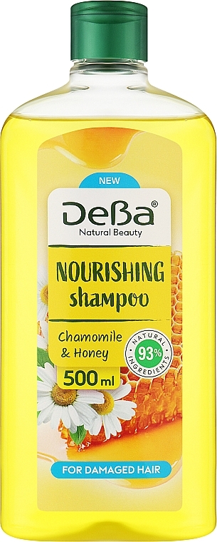 Nourishing Chamomile & Honey Shampoo for Damaged Hair - DeBa Nourishing Shampoo Chamomille & Honey — photo N1