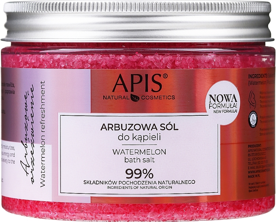 Moisturizing Watermelon & Melon Bath Salt - APIS Professional Moisturizing Bath Salt — photo N3