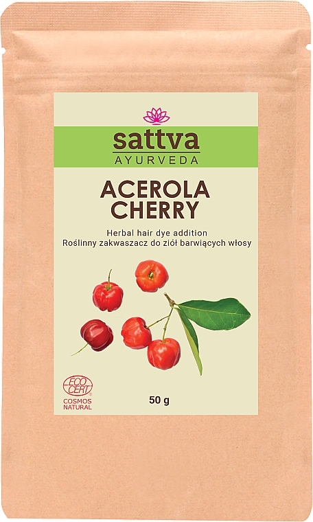 Hair Powder - Sattva Acerola Cherry Herbal Hair Dye Addition — photo N1