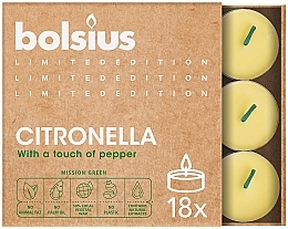 Citronella Tea Lights - Bolsius Scented Lights Divine Earth Citronella — photo N1