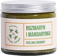 Fragrances, Perfumes, Cosmetics Rosemary & Tangerine Body Scrub - Cztery Szpaki