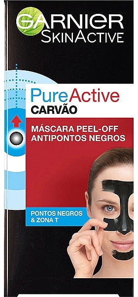 Peel-Off Mask - Garnier Skin Active Pure Active Peel Off Carbon — photo N1