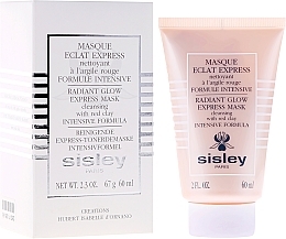 Fragrances, Perfumes, Cosmetics Red Clay Express-Mask - Sisley Eclat Express Radiant Glow Express Mask Cleansing With Red Clay Intensive Formula