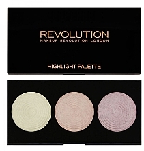 Face Highlighter Palette - Makeup Revolution Highlight Palette — photo N1