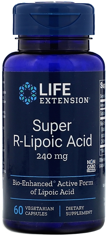 Dietary Supplement "Super R-Lipoic Acid" - Life Extension Super R-Lipoic Acid — photo N6