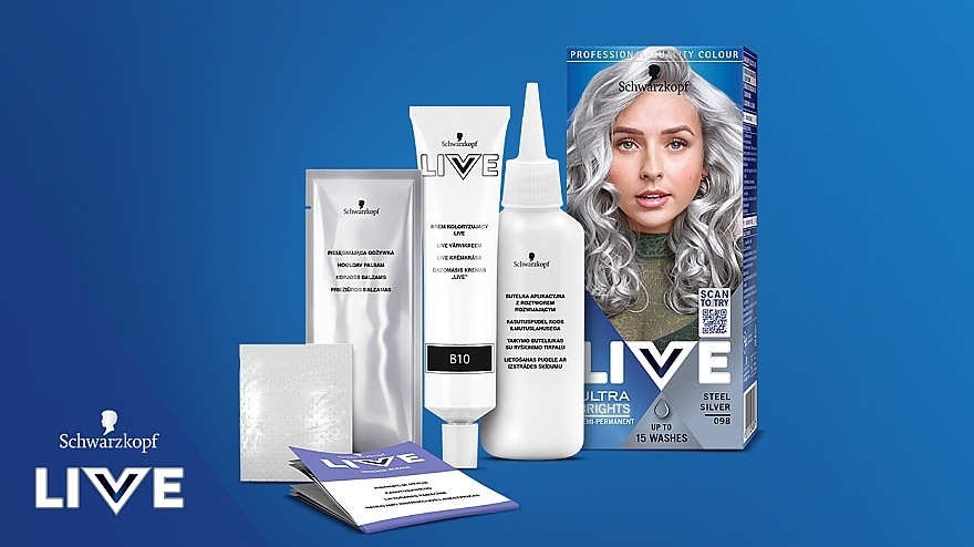 Hair Colour - Schwarzkopf Live Ultra Brights or Pastel — photo N14