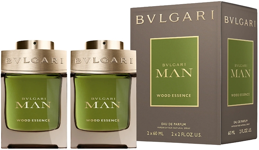 Bvlgari Man Wood Essence - Set (edp/2x60ml) — photo N2