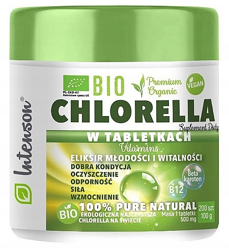 Chlorella Dietary Supplement, tablets - Intenson Bio Chlorella — photo N3