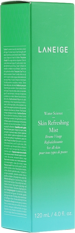Refreshing Face Spray - Laneige Water Science Skin Refreshing Mist — photo N1