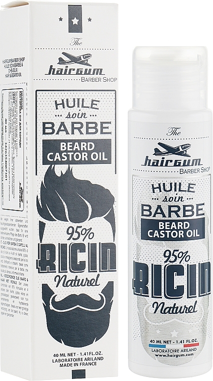 Castor Beard Oil - Hairgum Barbershop 95% Castor Oil Beard Oil — photo N1