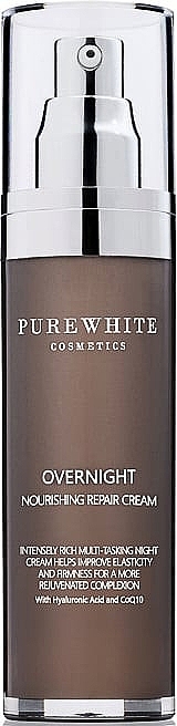Rich Night Face Cream - Pure White Cosmetics Overnight Nourishing Repair Cream — photo N6
