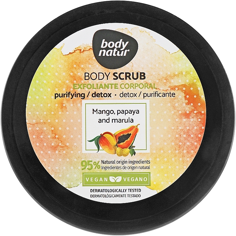 Mango, Papaya & Marula Body Scrub - Body Natur Mango, Papaya and Marula Body Scrub — photo N1