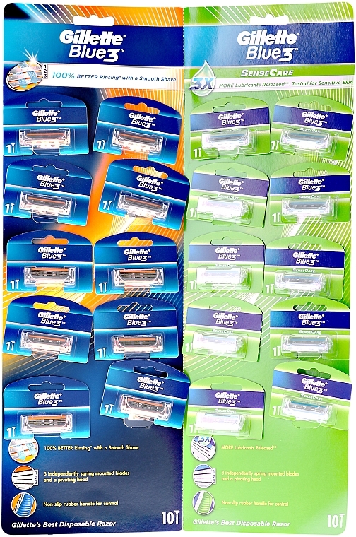 Disposable Shaving Razors - Gillette Blue 3 — photo N1