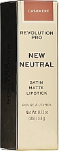 Lipstick, 3.6 g - Revolution Pro New Neutral Satin Matte Lipstick — photo N2