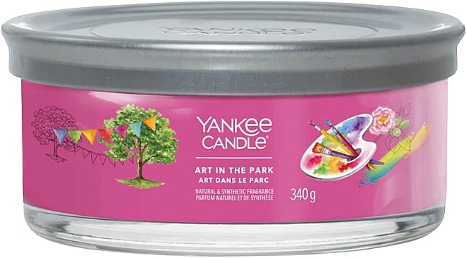Scented Candle in Glass 'Art in the Park', 5 wicks - Yankee Candle Art In The Park Singnature — photo N2