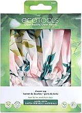 Fragrances, Perfumes, Cosmetics Shower Cap, pink/leaf green - EcoTools Shower Cap & Storage Case