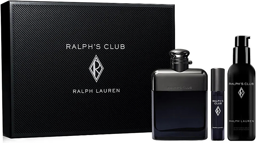 Set (edp/100ml + edp/mini/10ml + ash/balm/75ml) - Ralph Lauren Ralph's Club — photo N1