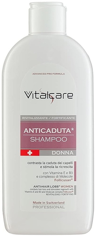 Anti Hair Loss Shampoo for Women - Vitalcare Professional Made In Swiss Anti-Hair Loss Women Shampoo — photo N1