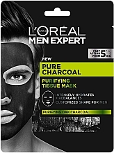 Sheet Mask - L’Oreal Paris Men Expert Pure Charcoal — photo N7