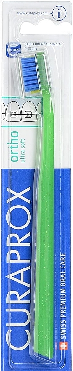 Toothbrush, green-blue - Curaprox CS 5460 Ultra Soft Ortho — photo N3