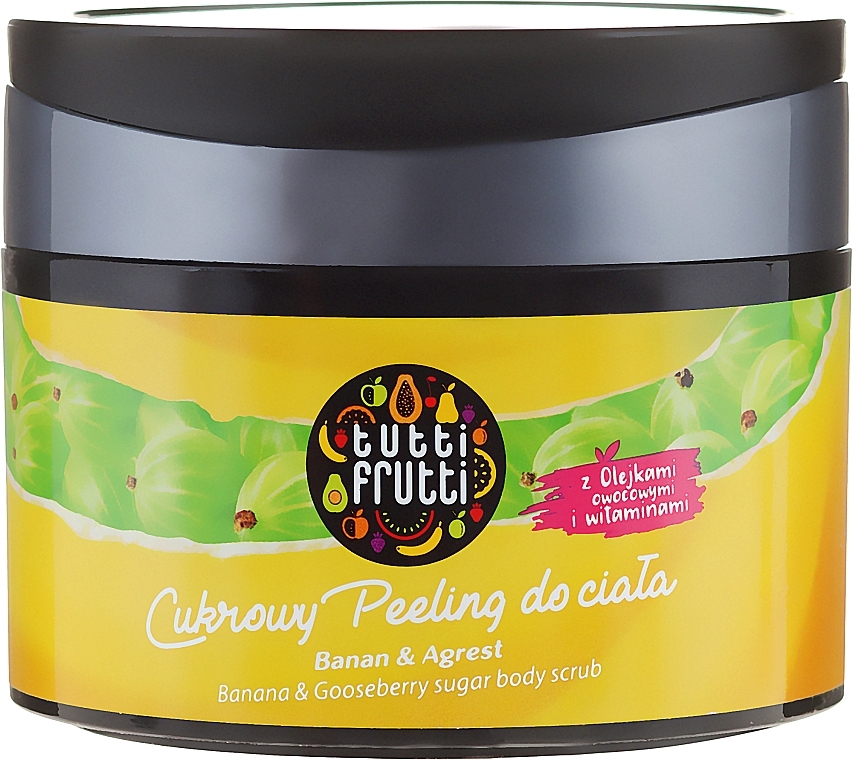 Sugar Body Scrub "Banana and Gooseberry" - Farmona Tutti Frutti — photo N2