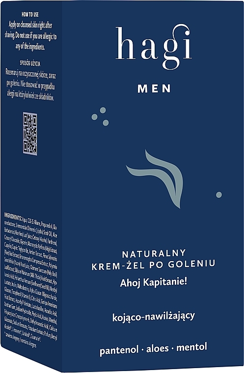 Natural After Shave Cream Gel - Hagi Men Natural After Shave Cream-Gel Ahoy Captain — photo N3