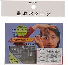 Fragrances, Perfumes, Cosmetics Eyebrow Stencil Shaper, size B5, B6, B7, B8 - Magical Eyebrow Style