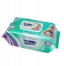 Baby Wet Wipes 'Sensitive', 120 pcs - Wipest Safe & Healthy Wet Towel — photo N2