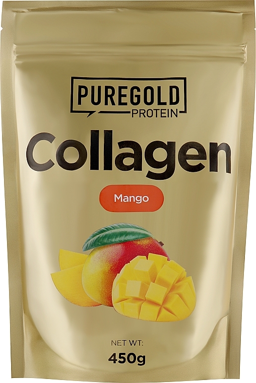 Collagen with Vitamin C & Zinc, mango - PureGold Collagen Marha — photo N2