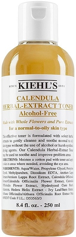 Calendula Facial Toner - Kiehl's Calendula Herbal Extract Alcohol-Free Toner — photo N2