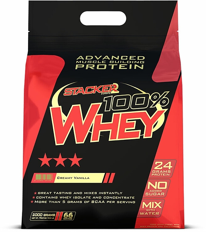 100% Whey Protein, vanilla - Stacker2 Europe 100% Whey — photo N1