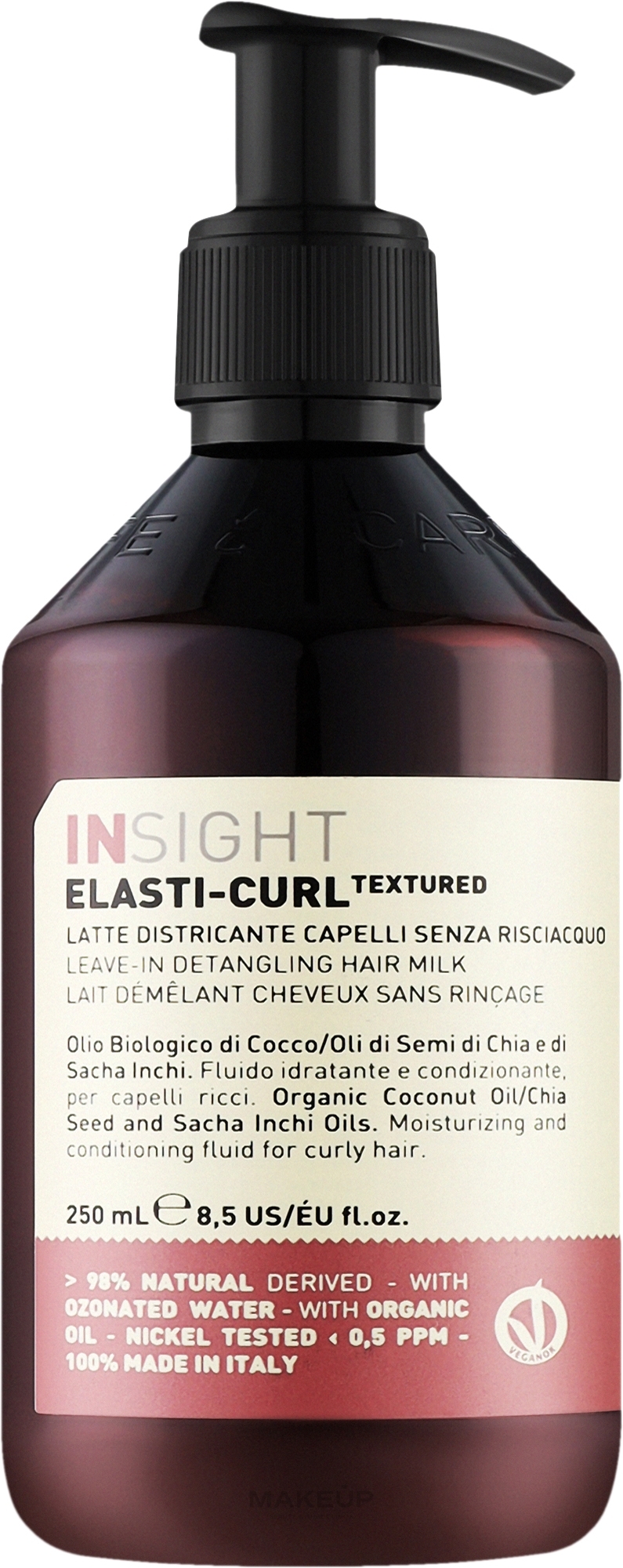 Leave-In Detangling Hair Milk - Insight Elasti-Curl Textured Leave-In Detangling Hair Milk — photo 250 ml