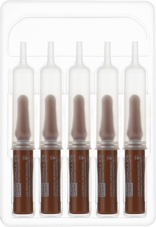 Facial Ampoules - Martiderm Formula N10 HD Color Touch SPF 30 — photo N12