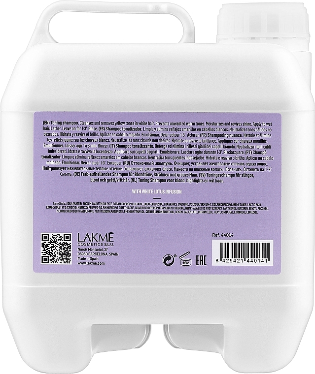 Toning Anti-Yellow Hair Cream - Lakme Teknia White Silver Shampoo — photo N13