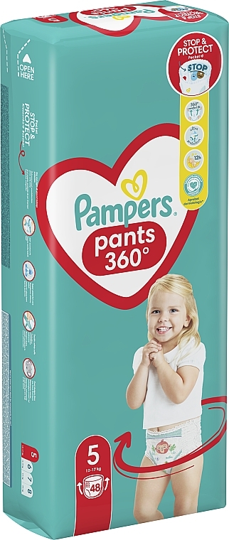 Diaper Pants, size 5 (junior), 12-17 kg, 48 pcs - Pampers Pants Junior — photo N13