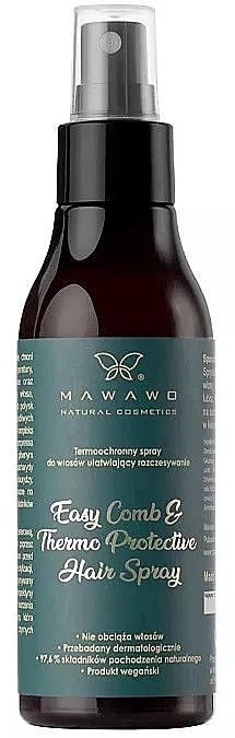 Heat Protection Hair Spray - Mawawo Easy Comb & Thermo Protective Hair Spray — photo N2